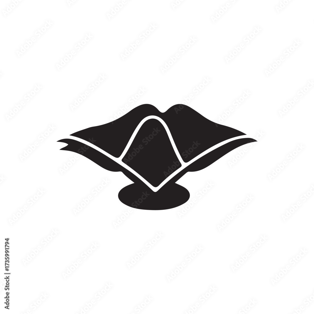 Fototapeta premium Stylized Napkin Dispenser Icon