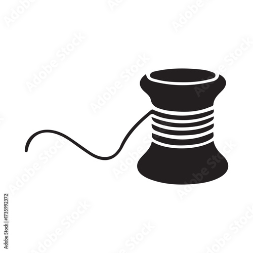 Spool of thread sewing