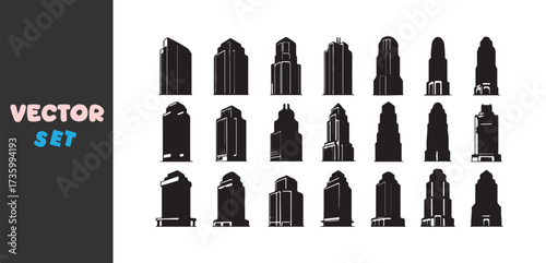 Collection of black lipstick silhouettes on a white background