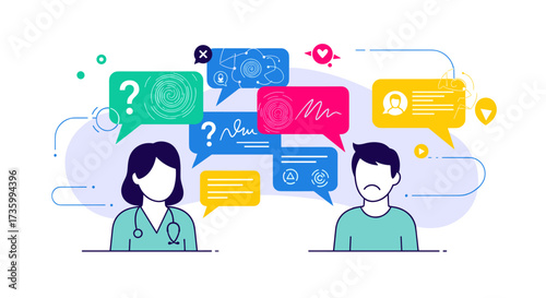Understanding communication in healthcare settings and patient interactions.