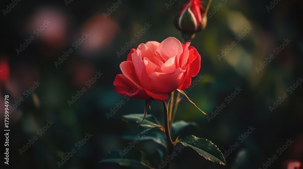 Obraz premium Up Close Image of a Red Rose Flower