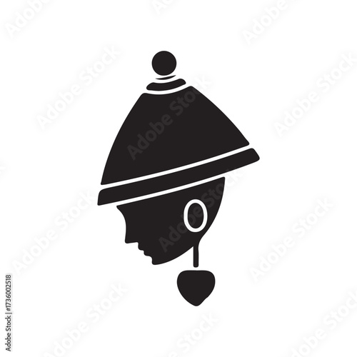 Stylized Silhouette Of Woman
