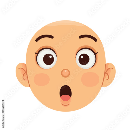 Surprised Baby Face Expression.