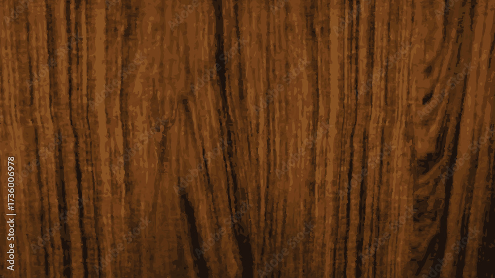 Naklejka premium Seamless Polished Brown Wood Texture with Vertical Grain Pattern for Interior Design and Background Use