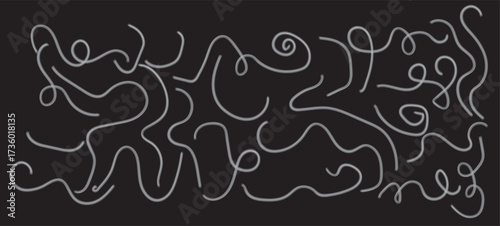 Black grunge brush stoke line set. Hand drawn crayon underline. divider collection. doodle hand drawn swashes and flourishes. Ornate swirl swashes, set of grunge black paint, ink brush strokes. brush 