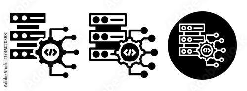 Data Engineering Icon Collection Glyph & Mixed Style