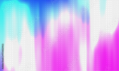 Abstract futuristic technology hexagonal background with bright blue and pink color. Hexagonal network pattern digital hi tech background for innovation technology, science, healthcare. Vector EPS10.