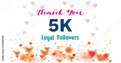 Social Media Milestone Pack – Thank You Graphics for Follower Growth - 5K Followers