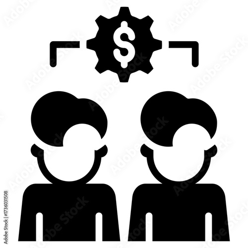 Peer to Peer Glyph Icon