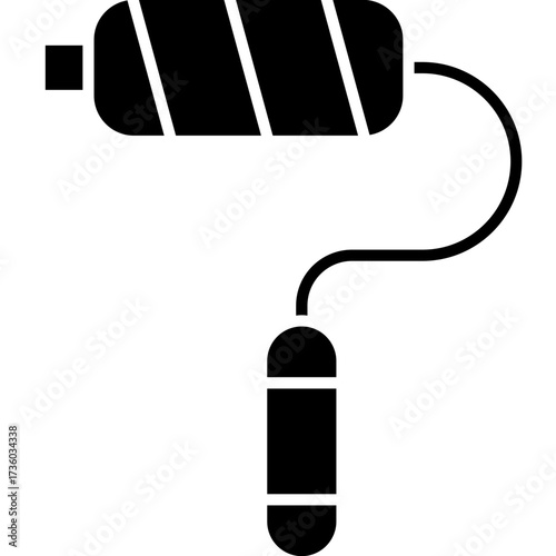 Paint Roller Icon Vector Element