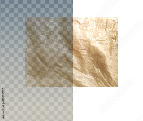 Golden Cellophane Texture Vector Background