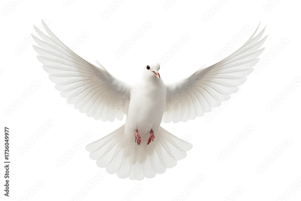 Fototapeta premium White Dove Flying, Peace Symbol, Freedom
