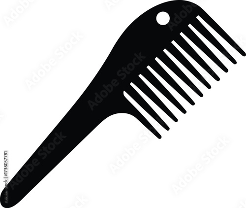 Comb silhouette, Comb vector design, Comb silhouette art design