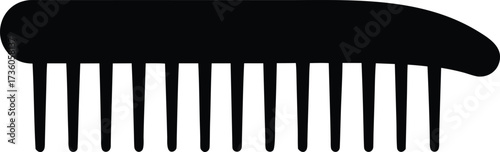 Comb silhouette, Comb vector design, Comb silhouette art design