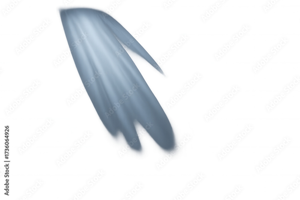 Obraz premium Ethereal blue phantom spirit flowing, mystical transparent abstract supernatural energy concept, transparent background