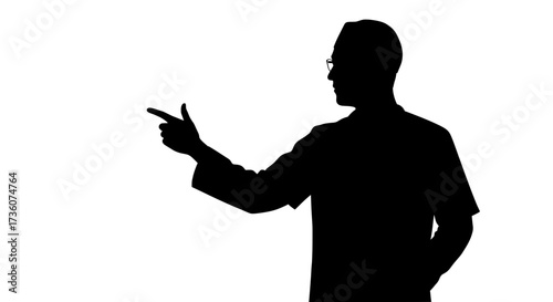 Doctor Gesture Silhouette  Healthcare Vector Design