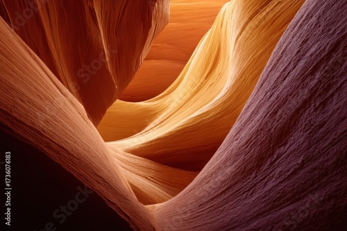 Antelope Canyons Flowing Sandstone - A Symphony of Light and Shadow in Arizonas Natural Wonder.