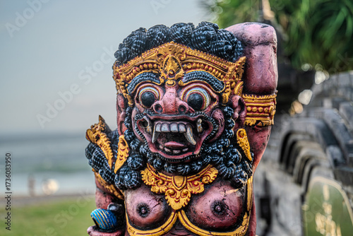 Temples in Indonesia with statues