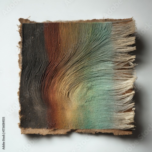 Textured Wood Panel with Colorful Gradients and Intricate Patterns Showing Natural Beauty