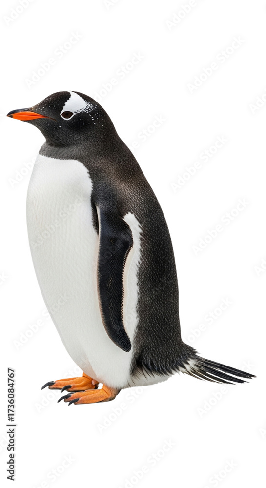 Fototapeta premium Penguin with transparent png background
