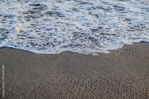 Beach and sea water in Canggu Bali