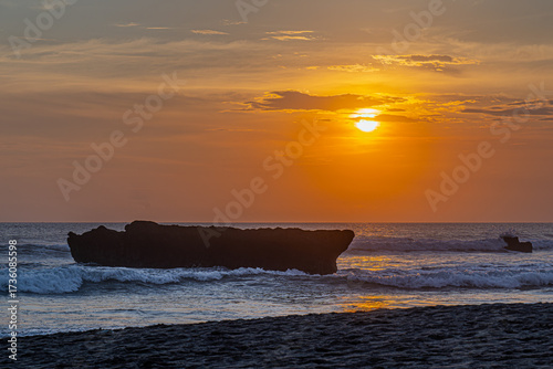 Sunset at Canggu beach in Bali