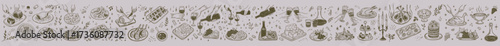 An Artistic Display of Culinary Ingredients and Kitchen Utensils Depicting a Whimsical Culinary Journey Through Various Cooking Techniques and Styles