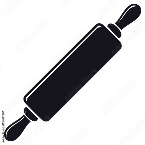 Rolling Pin Icon for Cooking Preparation Tools and Culinary Arts