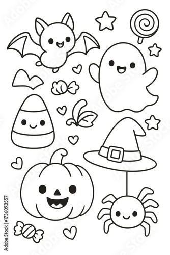 Cartoon helloween illustration vector design