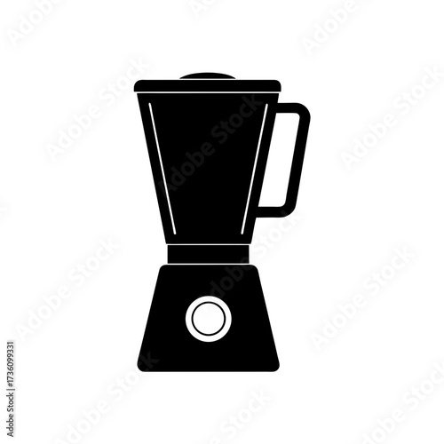 blender icon black silhouette vector illustration on transparent background