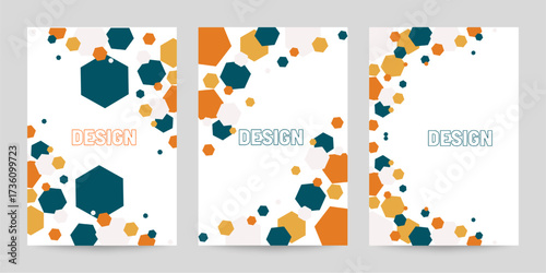 Yellow, green striped poster background vector template design. Design for advertising and marketing.