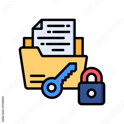 File Access lineal color icon