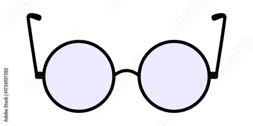 Vector illustration of Gandhi specs on transparent background