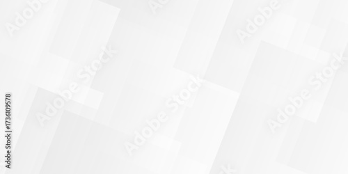 Minimal vector tech gradient white, gray creative triangle geometric technology space rectangle randomly arranged white lines transparent background. luxury web overlap presentation design.	