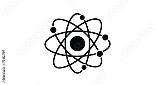 Atom illustration, representing science and technology