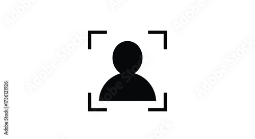 Person icon in focus for user profile
