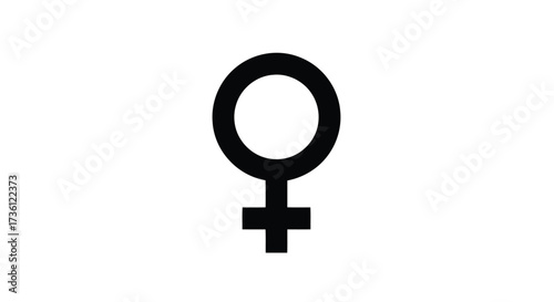 Female gender symbol for women representation
