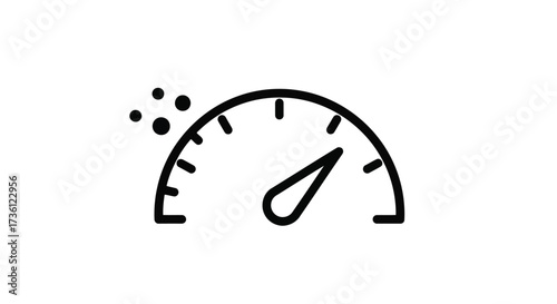 Speedometer icon indicating moderate acceleration