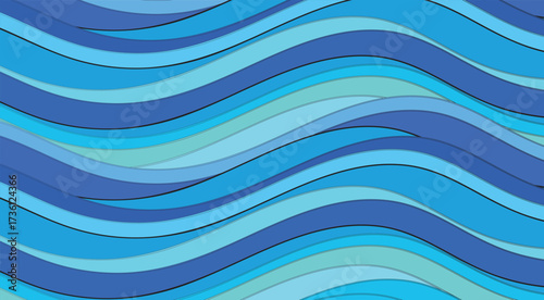abstract blue wave background