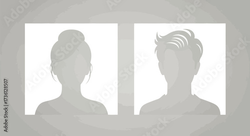 Silhouette of a man and woman