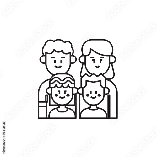 Happy Family Icon