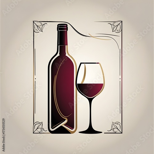 Alcoholic Beverage Icon for Restaurant Service