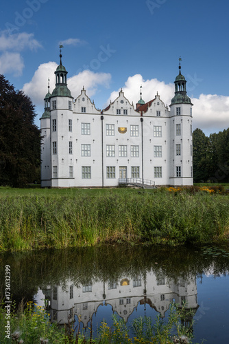 White Castle in Ahrensburg. Northern Europe.