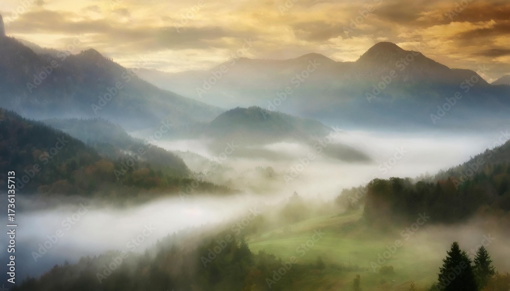 Fototapeta premium fog in the mountains