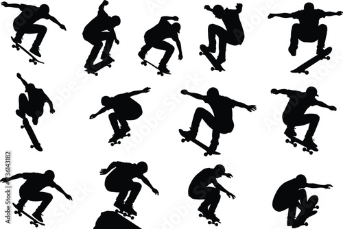 Skateboard, Skater, Trick, Jump, Flip, Sport, Action, Motion, Balance, Youth, Lifestyle, Extreme, Urban, Street, Athlete, Performance, Energy, Freedom, Dynamic, Adventure