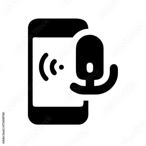 Voice Assistant Icon Set – Artificial Intelligence, Voice Recognition, Smart, Digital, Technology, Virtual, Future