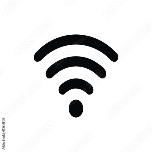 Wireless network symbol for internet connection and data transfer globally