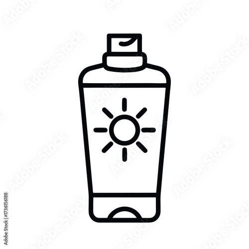 vector illustration of a bottle