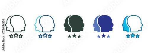 Contenders Icon Set Multiple Style Of
