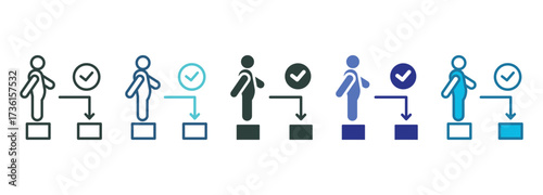 Challenge Accepted Icon Set Multiple Style Of